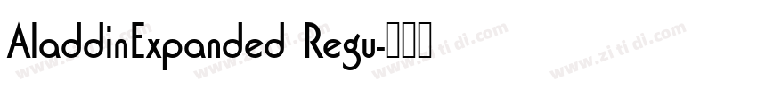 AladdinExpanded Regu字体转换